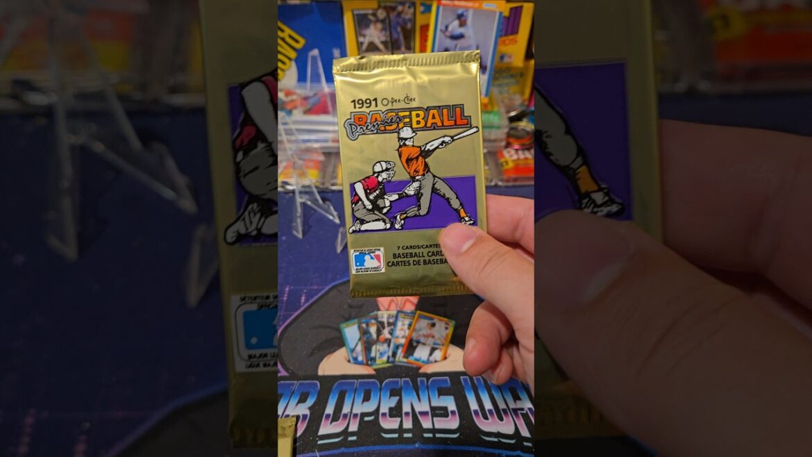 1991 O-Pee-Chee 野球カードを発見 - パックを開ける楽しさ!