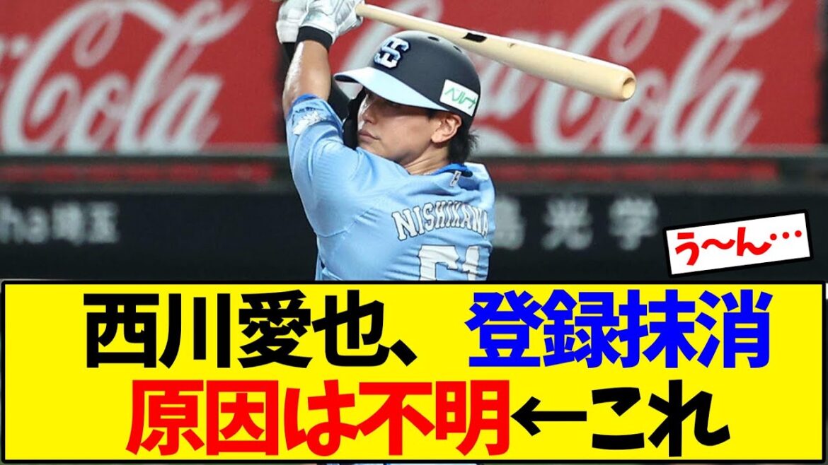 【西武】西川愛也、登録抹消原因は不明←これ【野球反応集】
