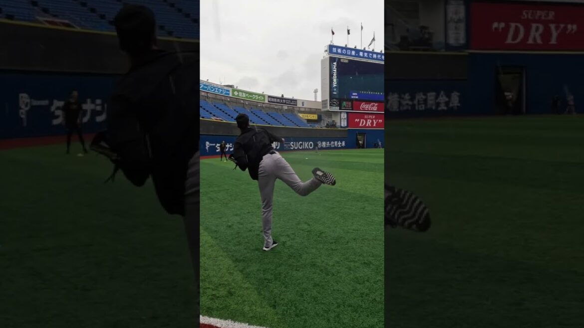 ライデル・雨でも大遠投！ #shorts