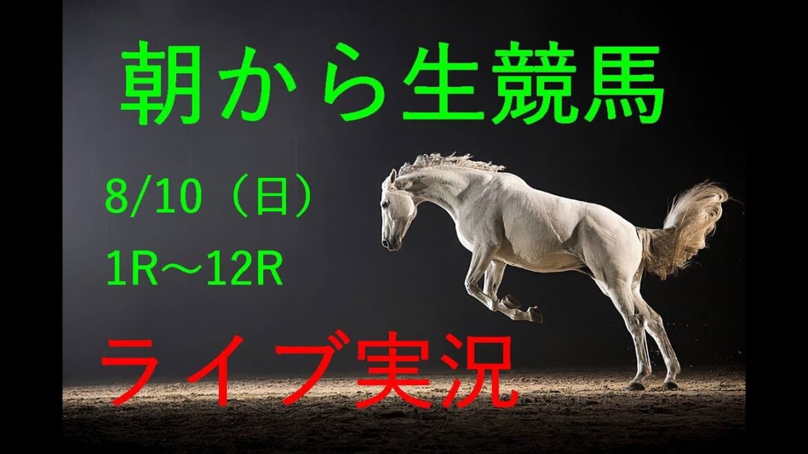 【中央実況】　生配信！！　Horse Racing Commentary　as huge as a horse’s ！（新潟、中京、札幌）
