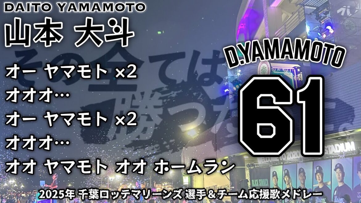 【作業用】2025年 千葉ロッテマリーンズ 選手別＆チーム応援歌メドレー