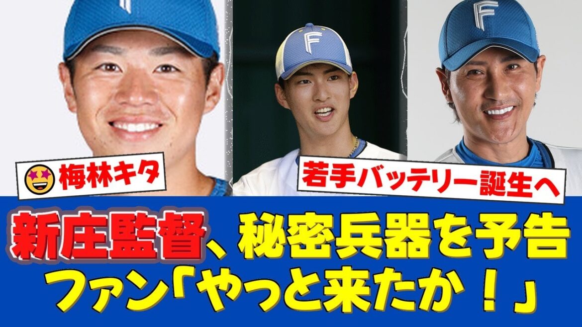 【日本ハム】新庄監督が異例のフライング発表！7日の西武戦で達孝太と梅林優貴の若手バッテリー起用を明言！イースタン打率.322の梅林は今季初昇格へ！【日ハムファンの反応】【日ハム速報】