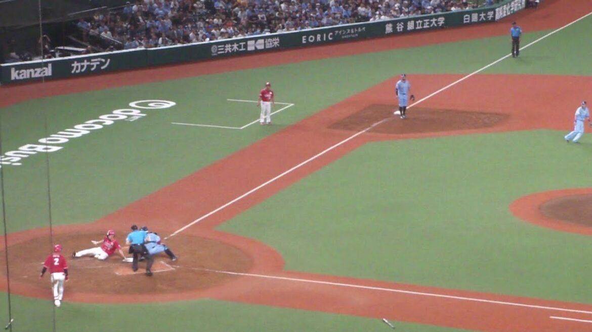 楽天 渡邊佳明 勝ち越しの犠牲フライ　西武 vs 楽天　2025年8月10日(日) ベルーナドーム