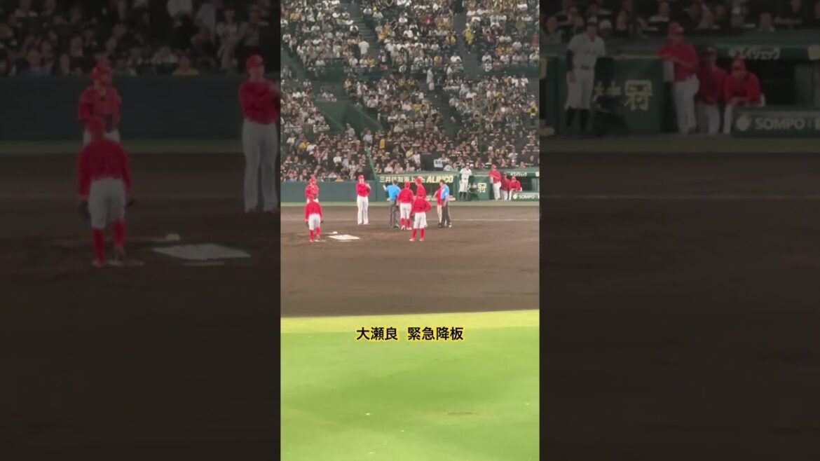 治療から戻るも緊急降板 #大瀬良大地 #プロ野球 #甲子園
