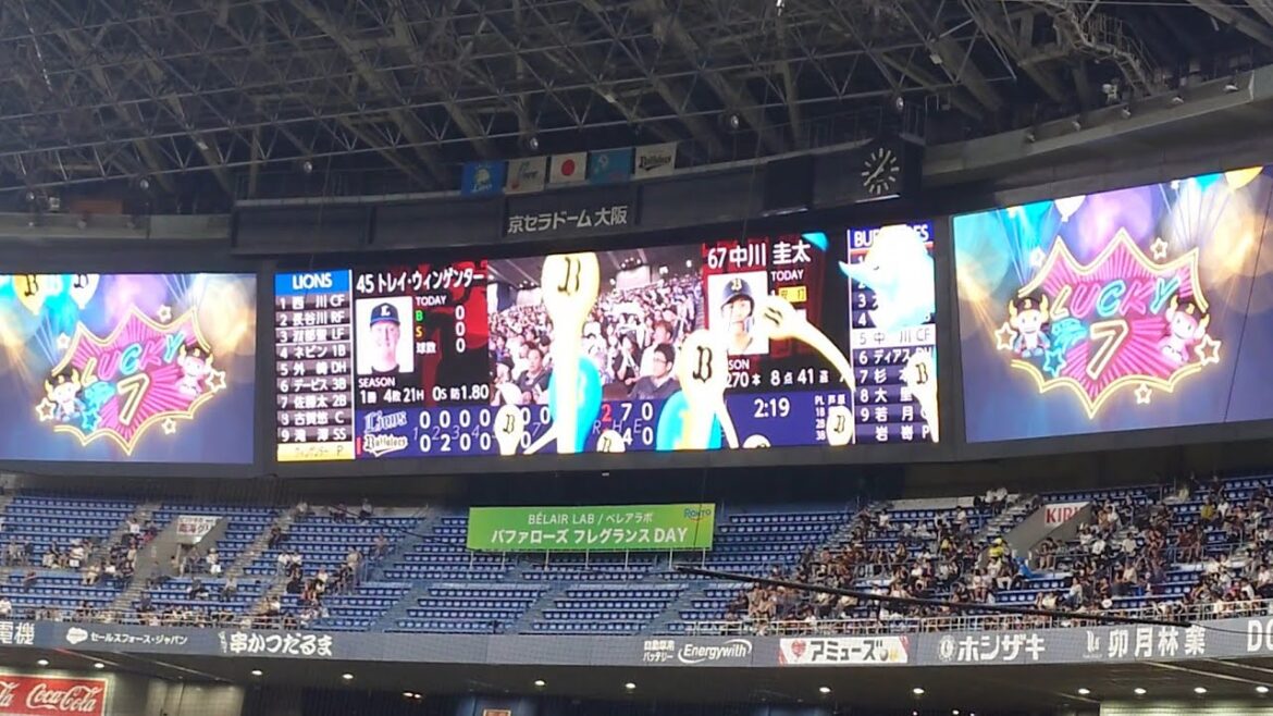 中川圭太 選手 ｢BTS  FIRE｣ 奇数打席 登場曲 オリックス･バファローズ 選手 ビジョン映像 PV 演出  @ 京セラドーム 2025 Bs夏の陣