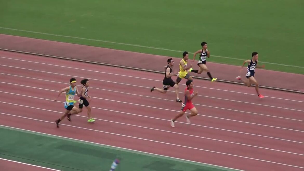 20250809143651宮崎陸上競技協会強化記録会第2共男100ｍ11組 藤元 潤1/宮崎(宮崎南高)12"44