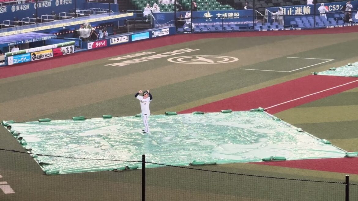 雨天中止即ヘッスラ！オリックス麦谷選手と福永選手