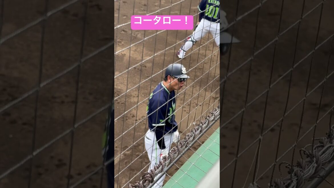 山崎晃大朗コーチ元気そう！ヤクルトスワローズ二軍