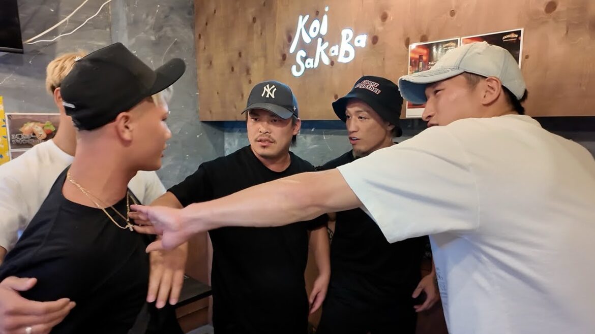 【衝撃】居酒屋でジョリーが酔っ払いに絡まれてスパーリングする事態に…