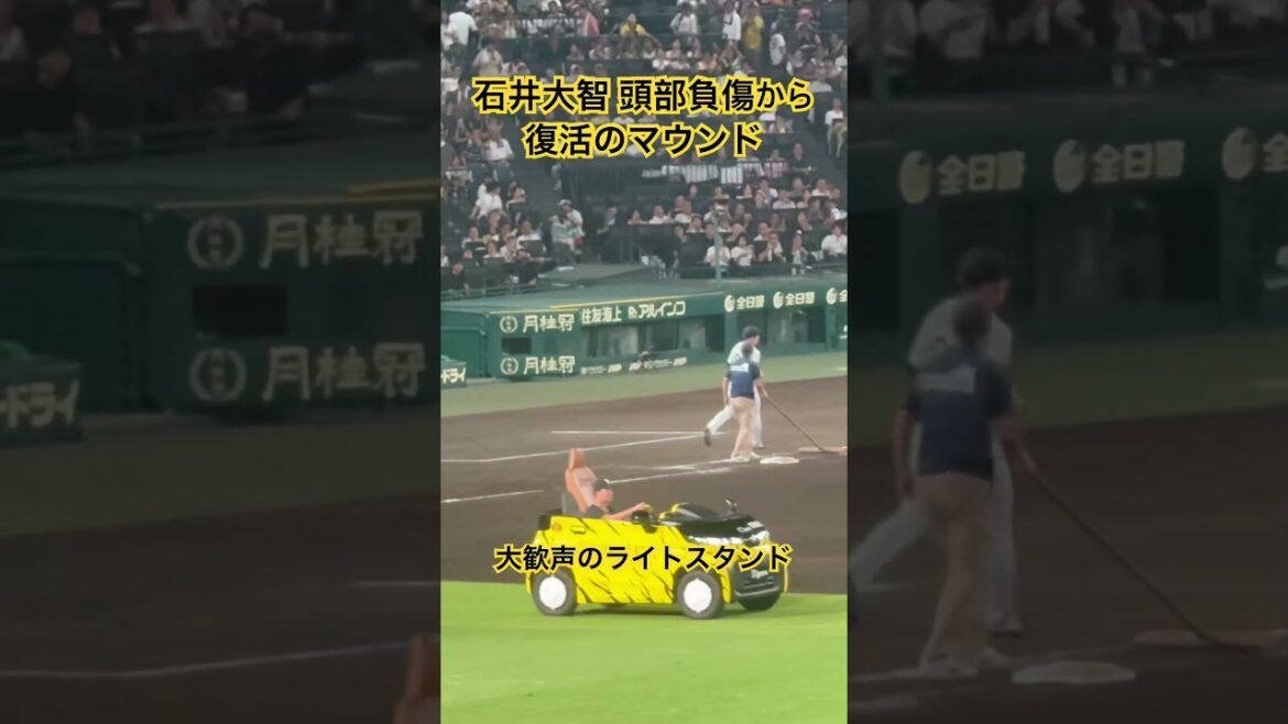 #石井大智 頭部負傷から復活のマウンド おかえりなさい😭 #阪神タイガース #甲子園 #プロ野球