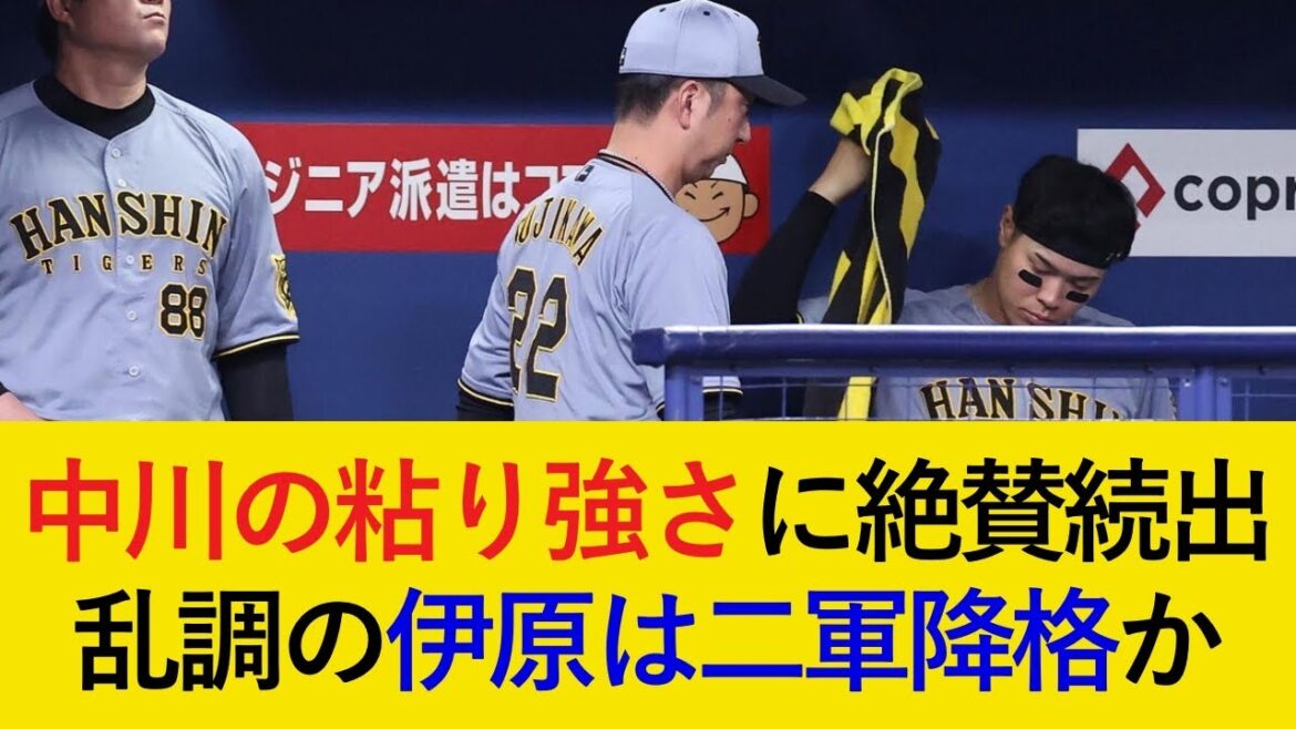 抜擢に応えた豪快弾の中川に絶賛の声続出！4連敗の伊原は登録抹消か...【阪神タイガース】