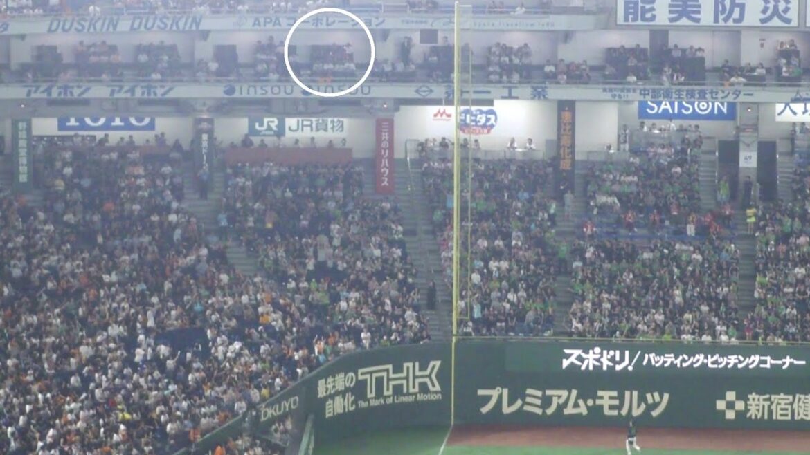 巨人 増田大輝 あわやホームランの大ファール 惜しい当たり　内山壮真はナイスプレー　巨人 vs ヤクルト　2025年8月7日(木)　東京ドーム