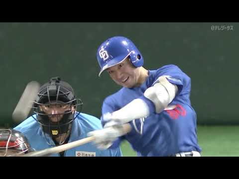 山本泰寛 初球の直球をフルスイング!!【今季3号ソロ】 山本泰寛 初球の直球をフルスイング!!【今季3号ソロ】