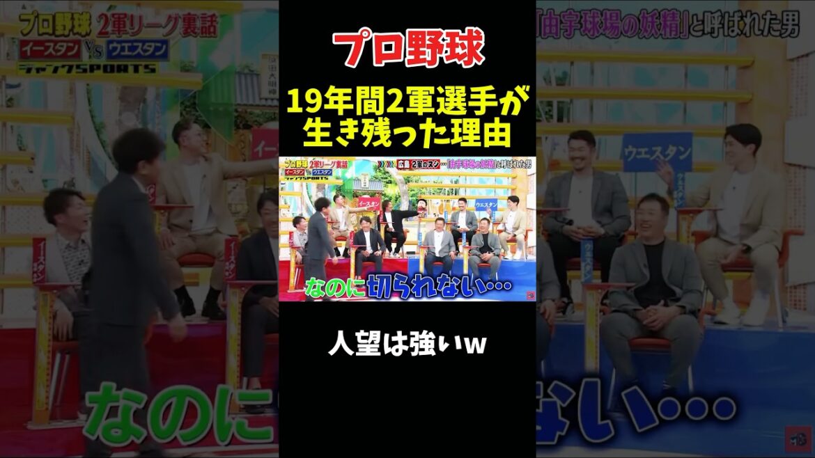 19年間2軍だった選手が生き残った理由 #野球 #プロ野球 #npb #面白い #面白い動画 #おもしろ #ダウンタウン #浜田雅功