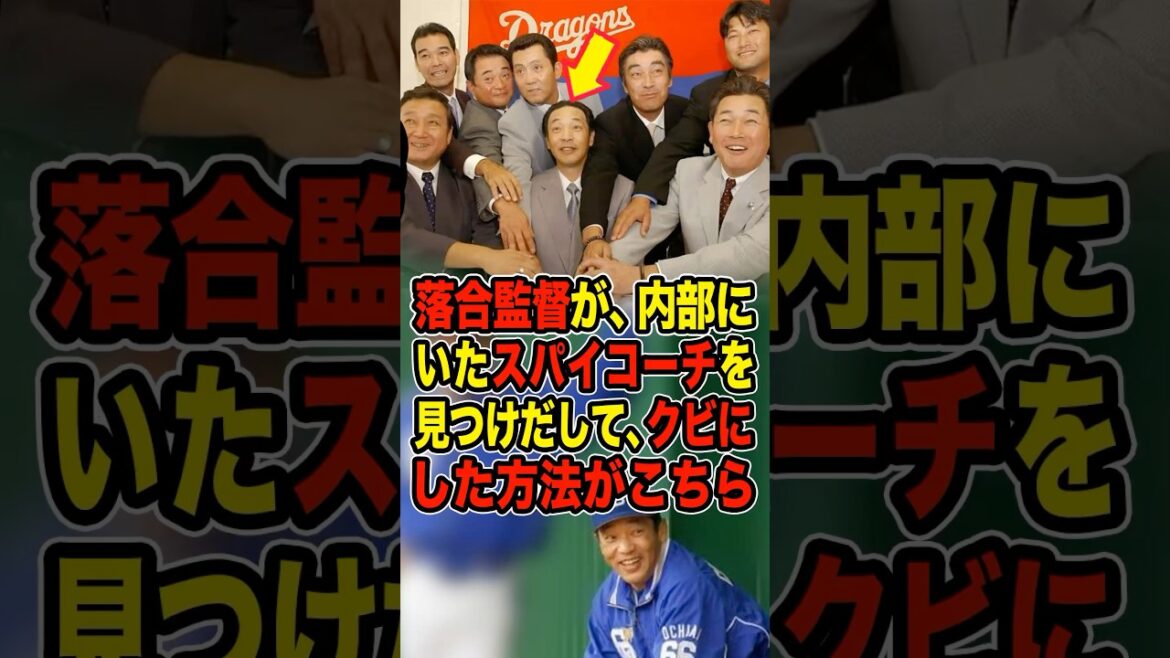 ㊗️100万再生突破！【落合博満】落合監督が、内部にいたスパイコーチを見つけてだして、クビにした方法がこちら #プロ野球 #NPB #海外の反応 #Shorts