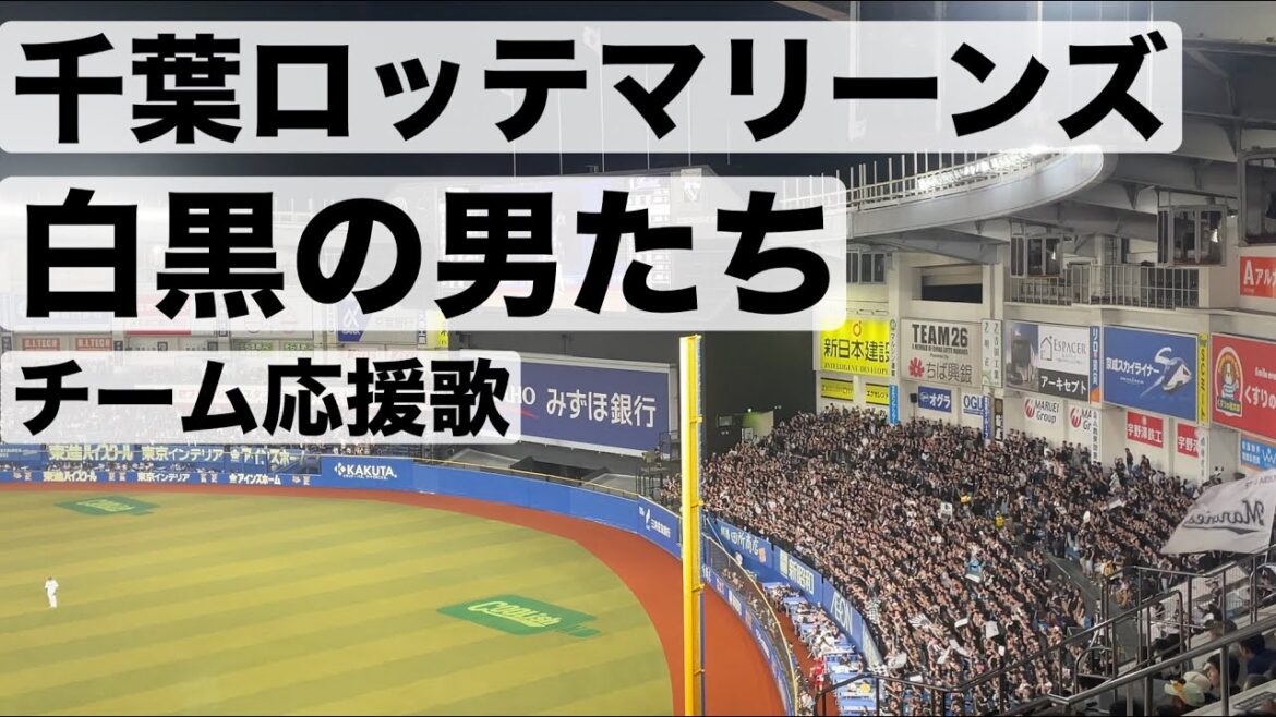 【千葉ロッテマリーンズ】 白黒の男たち チーム応援歌