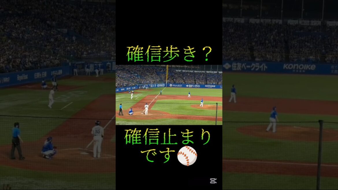 村上宗隆サヨナラホームラン現地映像バット投げ　確信歩き超えて確信止まり　#swallows 　#shorts