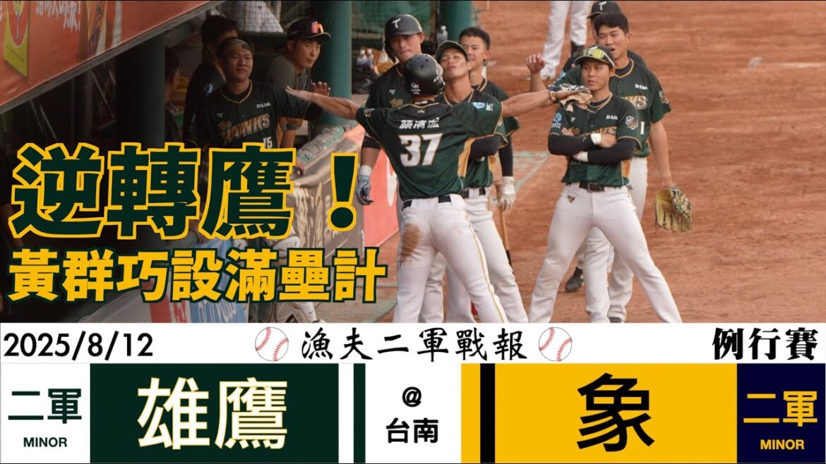 【漁夫二軍戰報】20250812 台鋼雄鷹 vs 中信兄弟 – 九下滿壘計!韋禮加中職初登板! 【漁夫二軍戰報】20250812 台鋼雄鷹 vs 中信兄弟 - 九下滿壘計!韋禮加中職初登板!