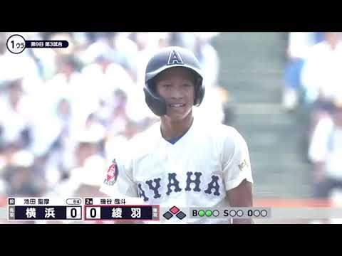 横浜―綾羽 1回裏【第107回全国高校野球選手権大会】 横浜―綾羽 1回裏【第107回全国高校野球選手権大会】