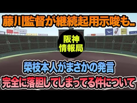【藤川監督が継続起用示唆も..】榮枝本人がまさかの発言で完全に落胆してしまってる件について思う事【阪神タイガース】 【藤川監督が継続起用示唆も..】榮枝本人がまさかの発言で完全に落胆してしまってる件について思う事【阪神タイガース】