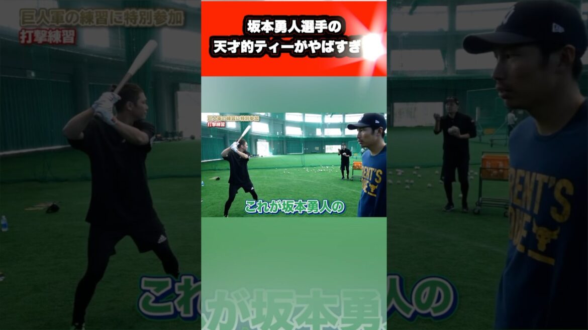 ジャイアンツ坂本勇人選手の天才的なティー打撃がヤバすぎる…#野球 #プロ野球 #坂本勇人#上田剛史