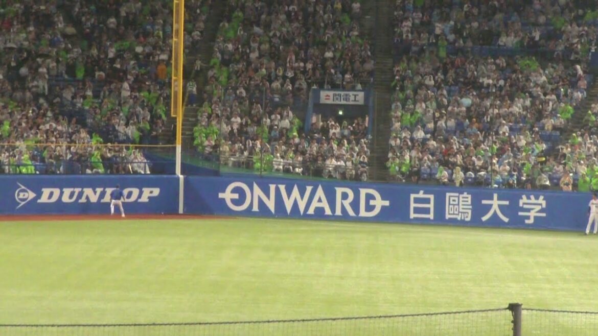 ヤクルト 太田賢吾 ツーベースヒット　ヤクルト vs DeNA　2025年8月12日(火)　神宮球場