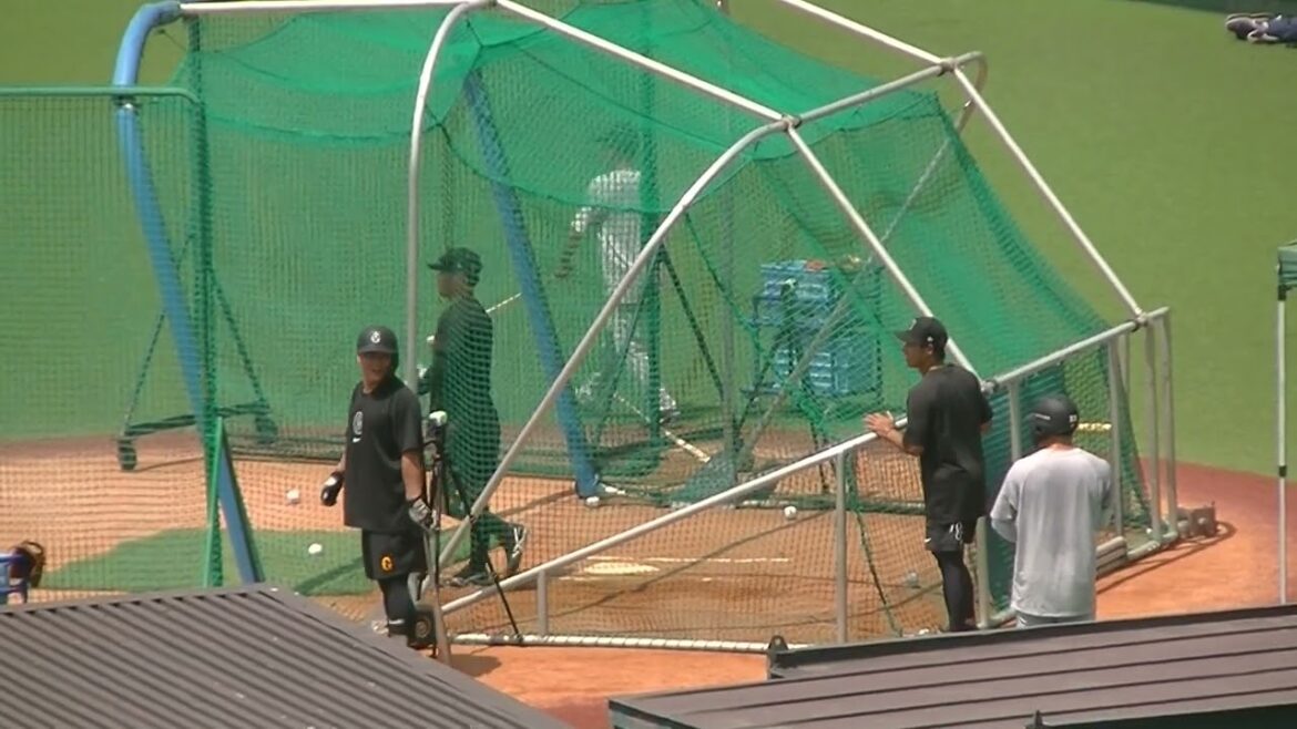 郡拓也 フリーバッティング＜読売ジャイアンツ2軍 ヤクルト戸田球場 2025年7月31日＞