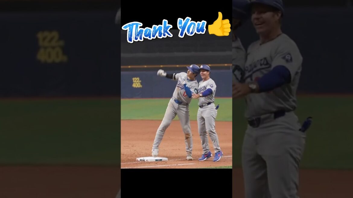 大谷翔平とヘッドバンプをしたマッカロー一塁コーチがドジャースからマーリンズの監督へ　ヘッドバンプ集　#shorts #大谷翔平