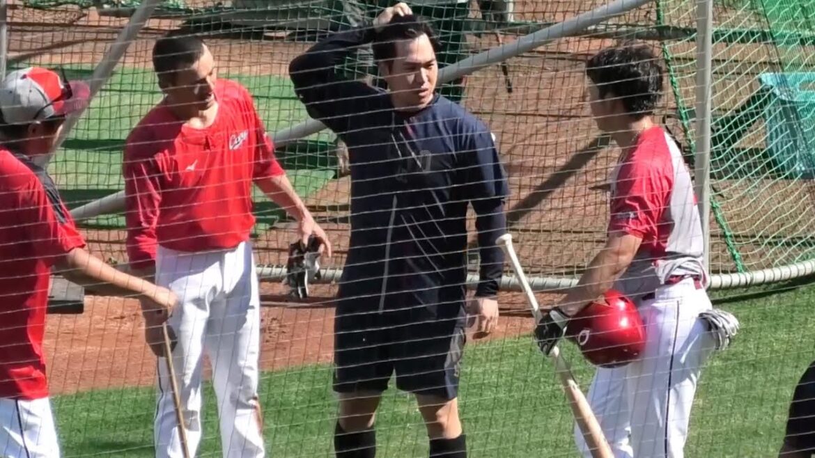 ヤクルト矢崎拓也と談笑する野間峻祥、挨拶にくる矢野雅哉！広島東洋カープvs東京ヤクルトスワローズ 2025年8月15日