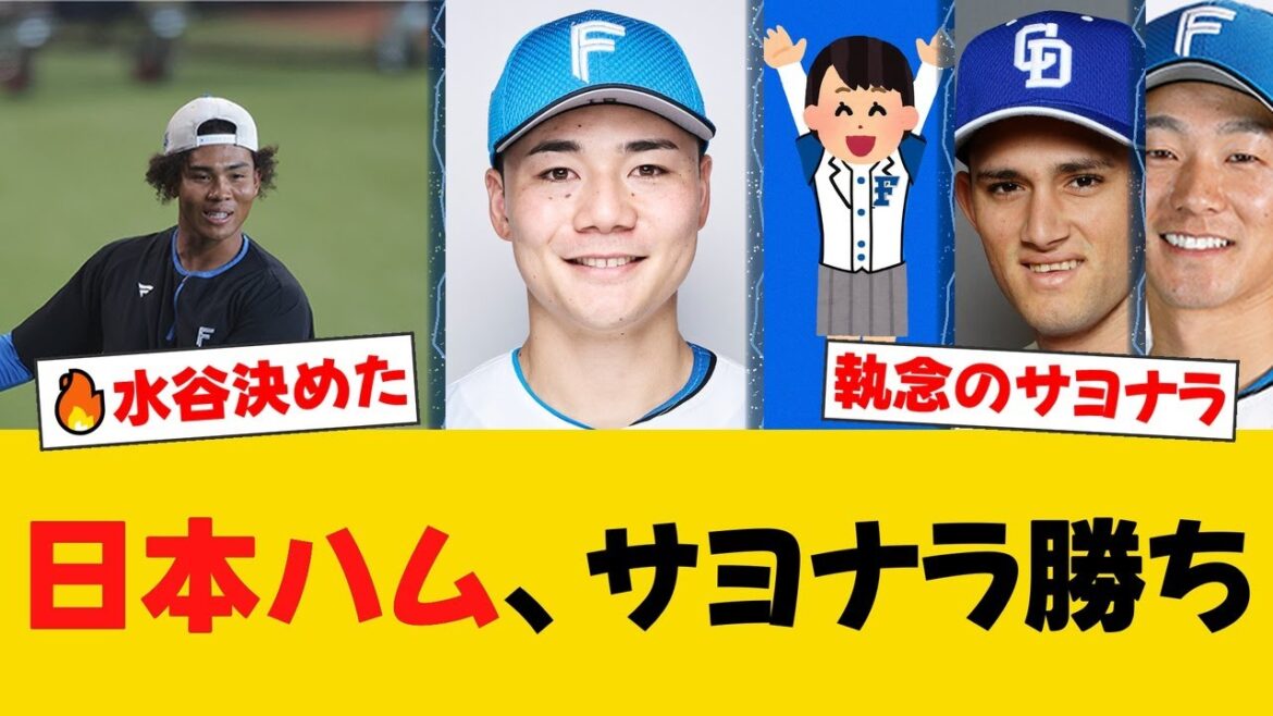 日本ハムがロッテに3x-2サヨナラ!連敗4でストップ 高木氏らが“執念”評価【日ハムファンの反応】【F速報】 日本ハムがロッテに3x-2サヨナラ!連敗4でストップ 高木氏らが“執念”評価【日ハムファンの反応】【F速報】
