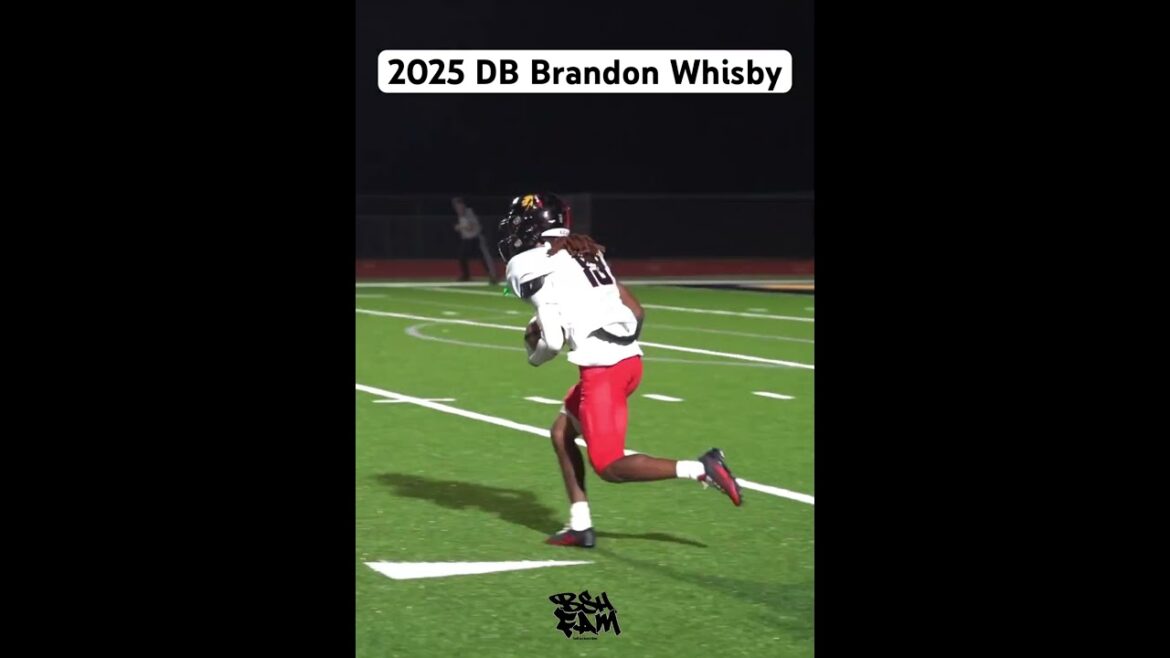 2025 DB Brandon Whisby with the INT & Kick Return for the Baldwin Braves #BallSoHardFam