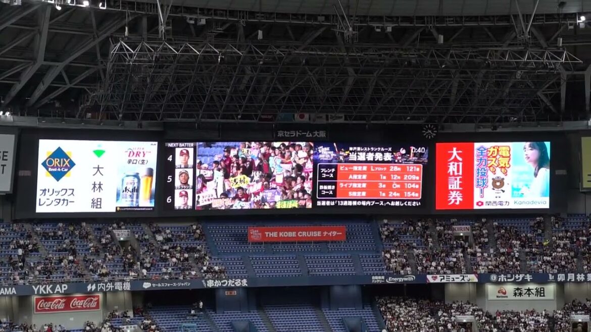 2025 8-13 東北楽天ゴールデンイーグルス ラッキー7 羽ばたけ楽天イーグルス in京セラドーム大阪