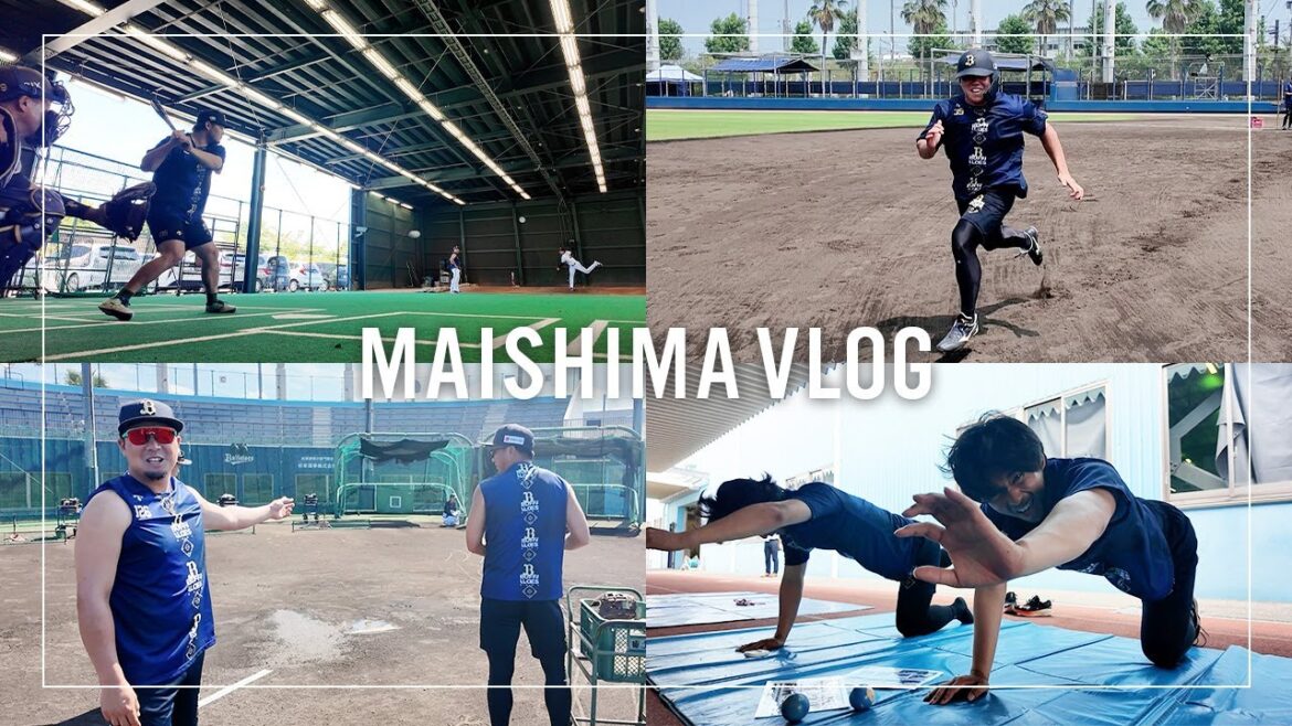 【VLOG②】選手のトレーニングを間近で💪｜迫力満点のブルペン投球⚾