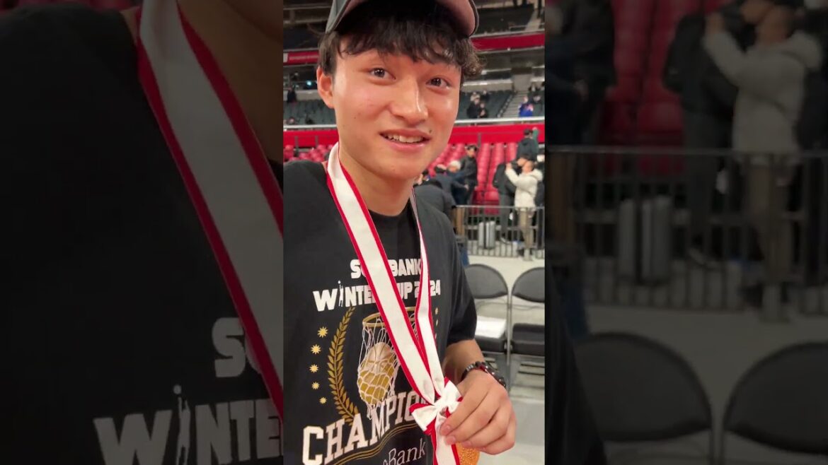 念願の金メダル🥇「嬉しいっすね」#湧川裕斗 ｜SoftBank ウインターカップ2024　#shorts