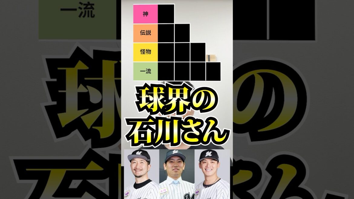 プロ野球tierを作ろう #tierlist #プロ野球 #石川雅規 #石川歩 #石川達也