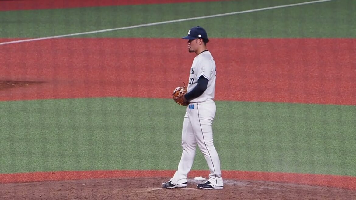 2025.07.30 埼玉西武-DeNA #田村伊知郎 投球練習 (ベルーナドーム)