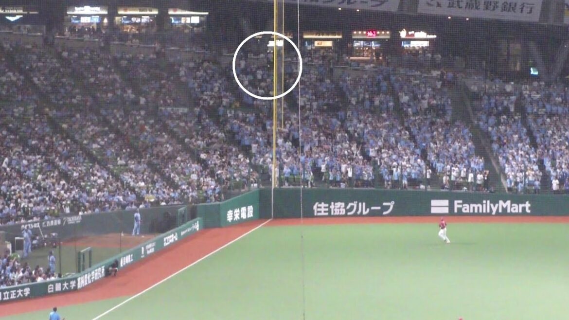 西武 外崎修汰 あわやホームランの大ファール 惜しい当たり　西武 vs 楽天　2025年8月10日(日) ベルーナドーム