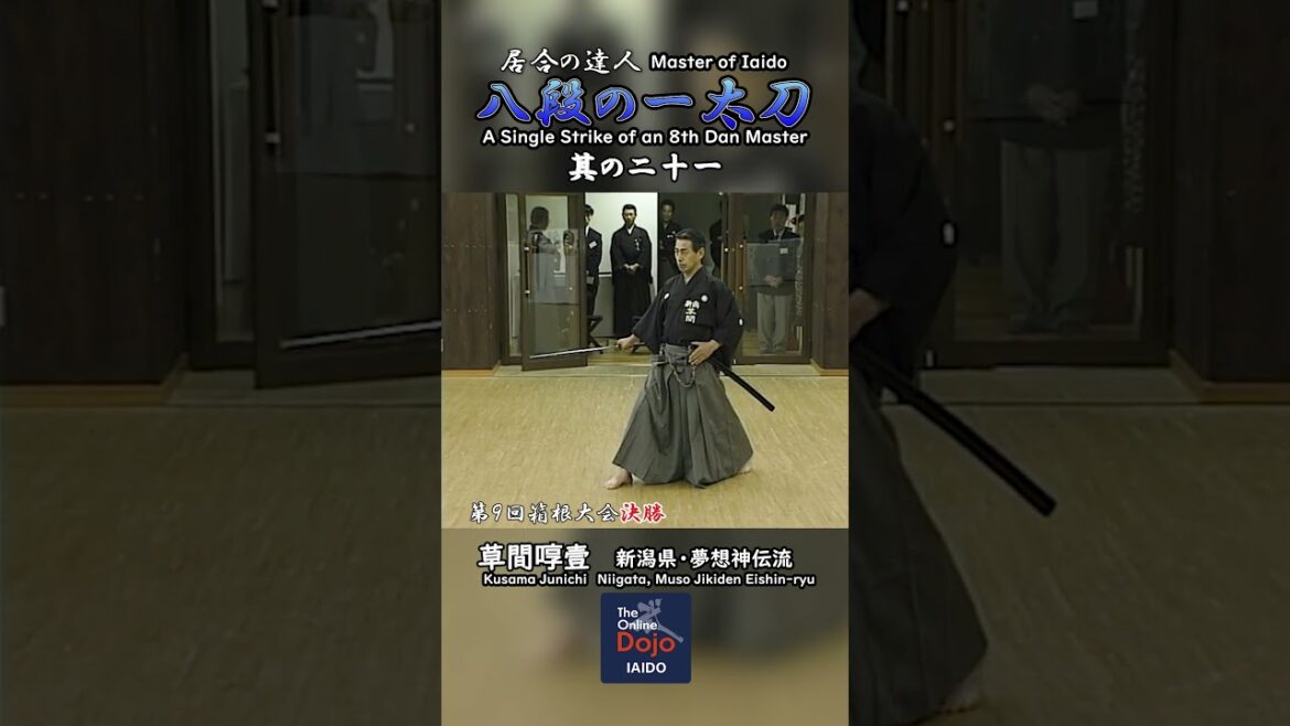 居合道　八段の一太刀　草間啍壹　其の二十一