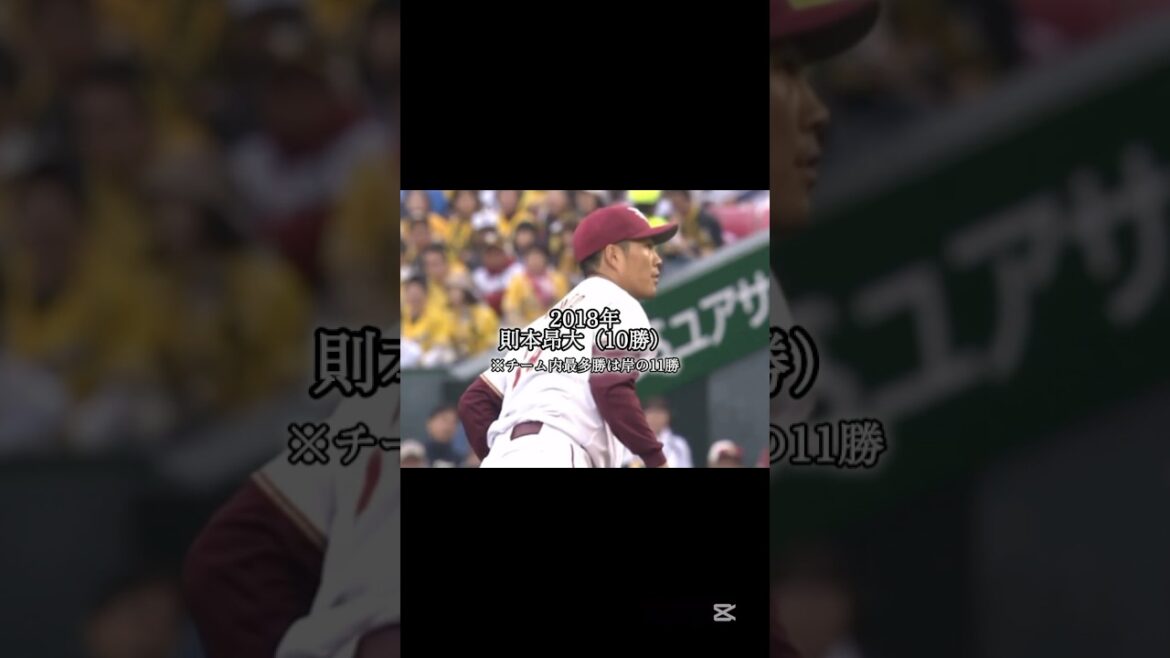 東北楽天 歴代シーズン 勝利数「チーム内2位」の選手たち（その3） #shorts #プロ野球 #東北楽天ゴールデンイーグルス #楽天イーグルス