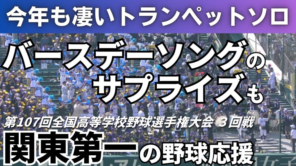 【迫力満点の大進撃】関東一高の野球応援 2025年8月16日 全国高等学校野球選手権大会3回戦 創成館戦 【迫力満点の大進撃】関東一高の野球応援 2025年8月16日 全国高等学校野球選手権大会3回戦 創成館戦