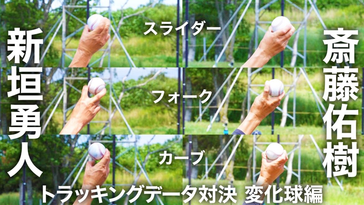 変化球を最新トラッキングアプリで計測 斎藤佑樹vs新垣勇人