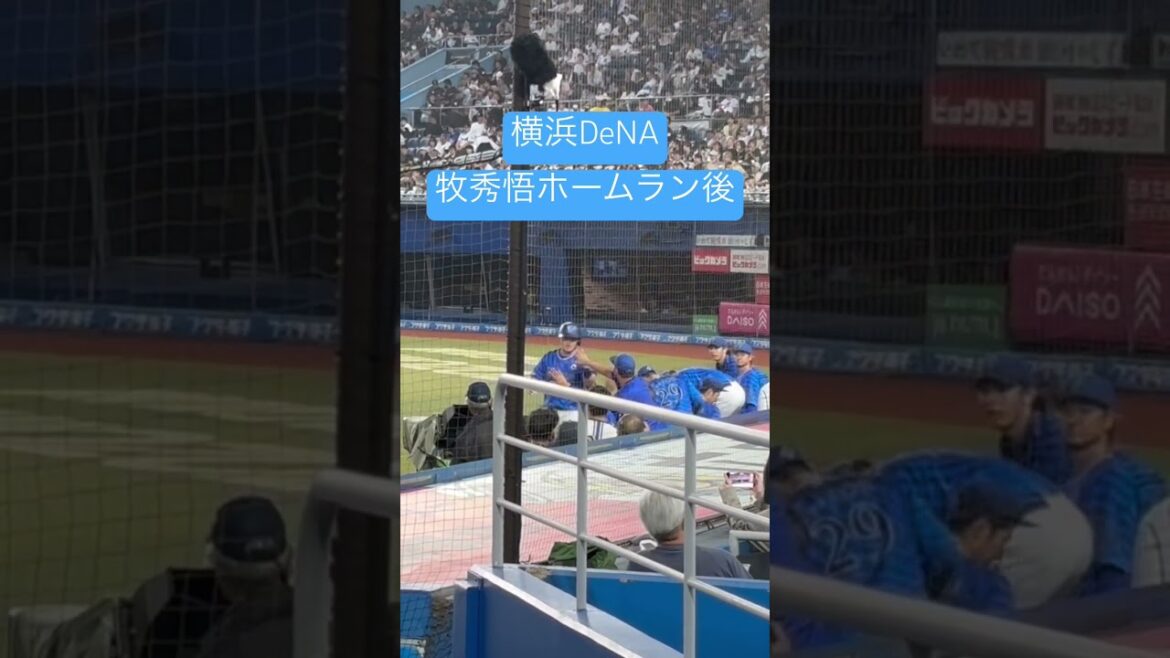 横浜DeNAベイスターズ 牧秀悟ホームラン後パフォーマンス デスターシャ