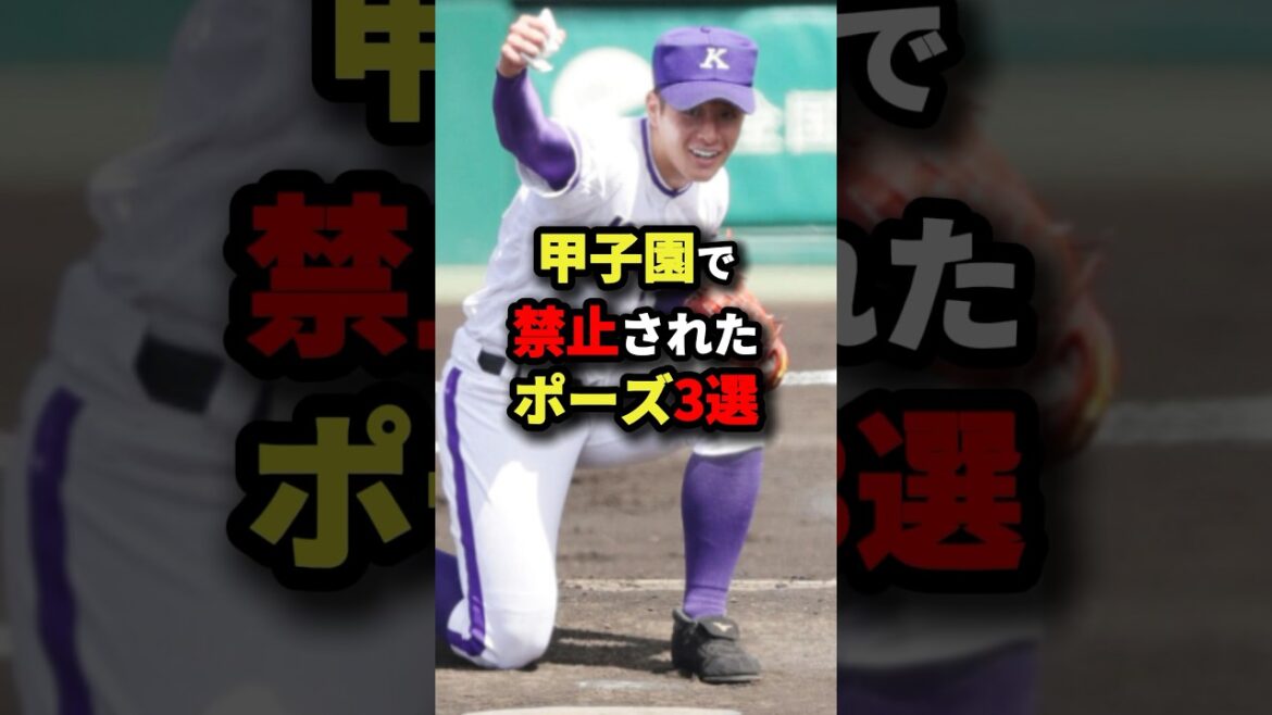 甲子園で禁止されたポーズ3選 #野球