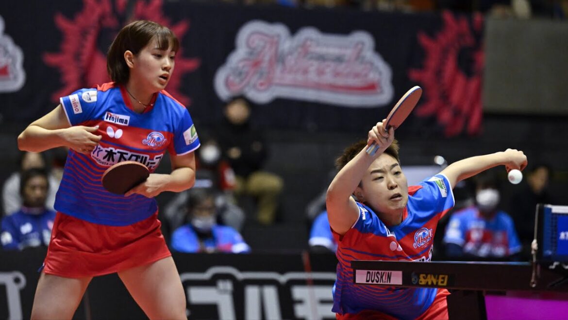 チャンルイ 長﨑美柚 vs 栗山優菜 山室早矢 T10-10 木下アビエル神奈川 vs 九州アスティーダ ノジマTリーグ2023-2024 大和スポーツセンター 11月11日【卓球Tリーグ公式】