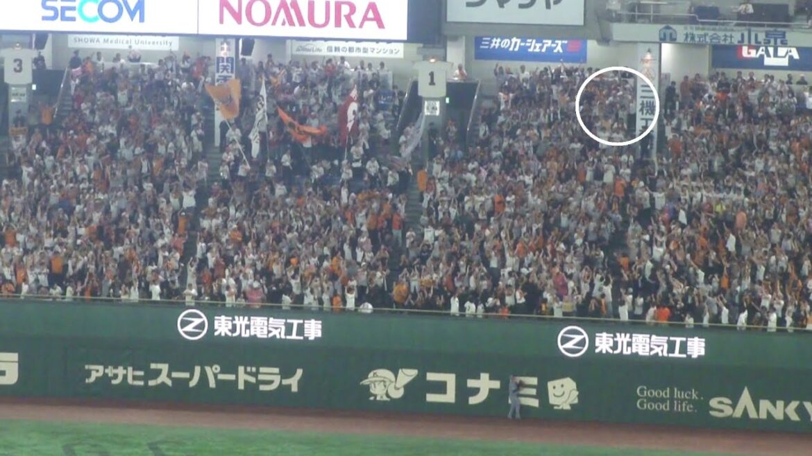 巨人 中山礼都 同点2ランホームラン 第3号　巨人 vs 阪神　2025年8月15日(金)　東京ドーム