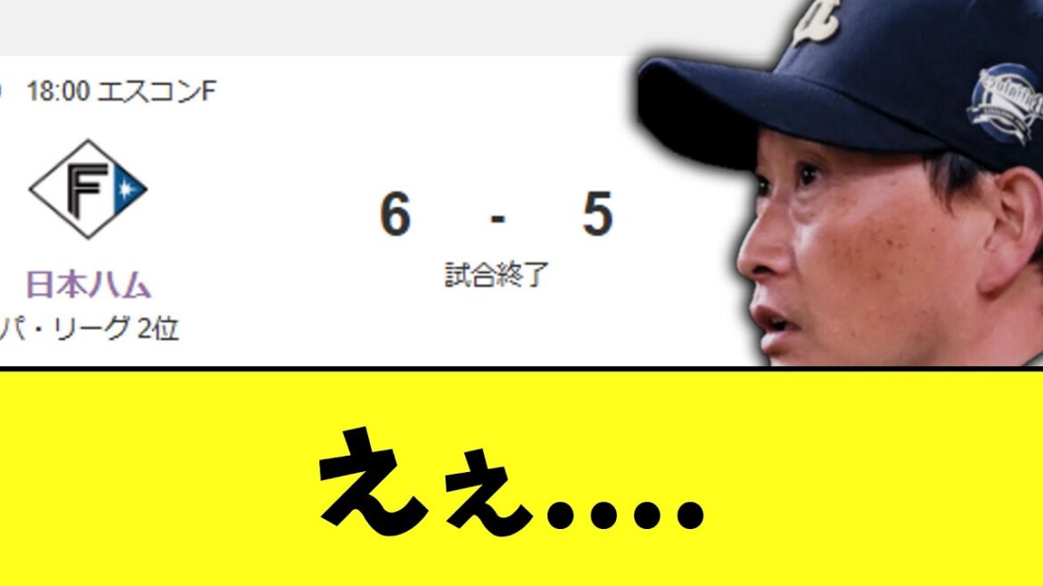 オリックスバファローズ　なんか逝く　日本ハム６X―５オリックス