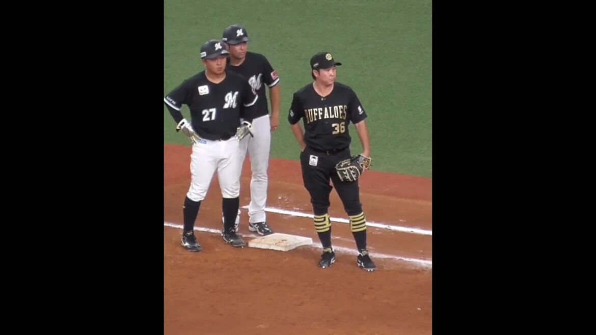 山足 達也　試合の最終盤イニング途中からの守備固め　#オリックスバファローズ