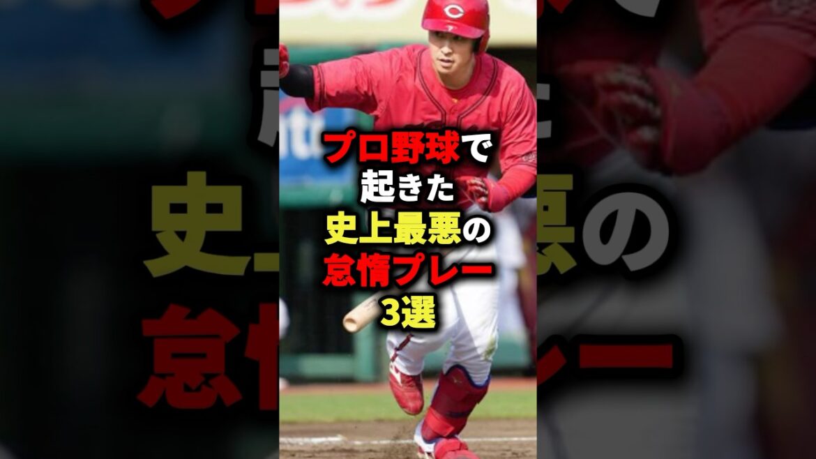 プロ野球で起きた史上最悪の怠惰プレー3選#野球 #プロ野球 #shorts