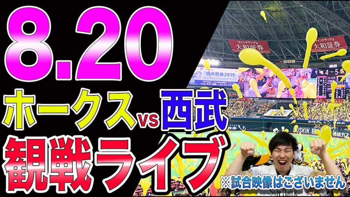 福岡ソフトバンクホークスvs埼玉西武ライオンズの観戦ライブ!※試合映像はございません 福岡ソフトバンクホークスvs埼玉西武ライオンズの観戦ライブ!※試合映像はございません