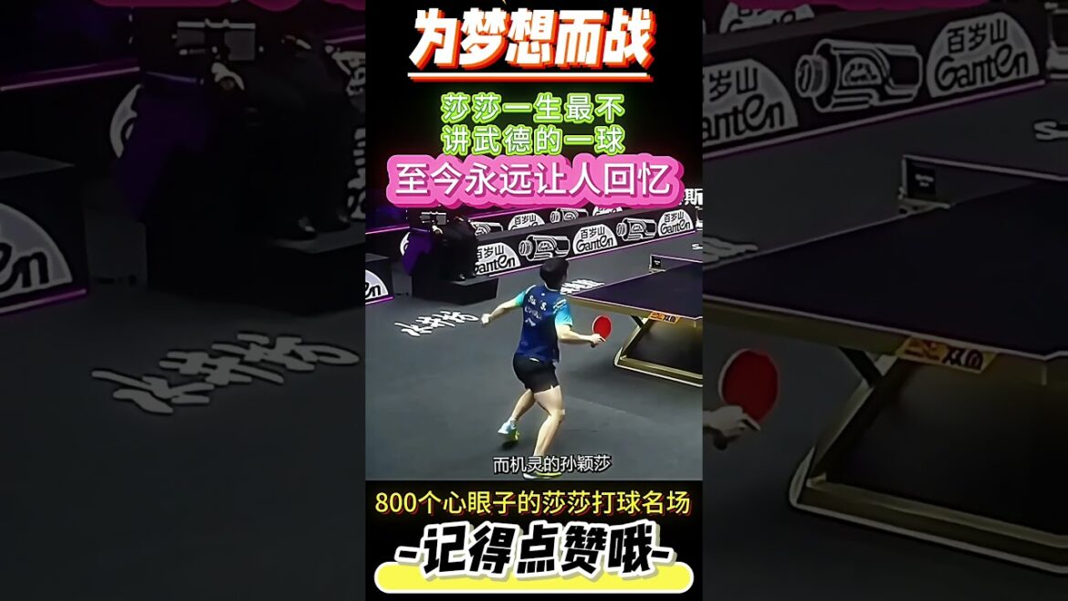 莎莎一生最不講武德的一球！#孫穎莎#王楚欽#